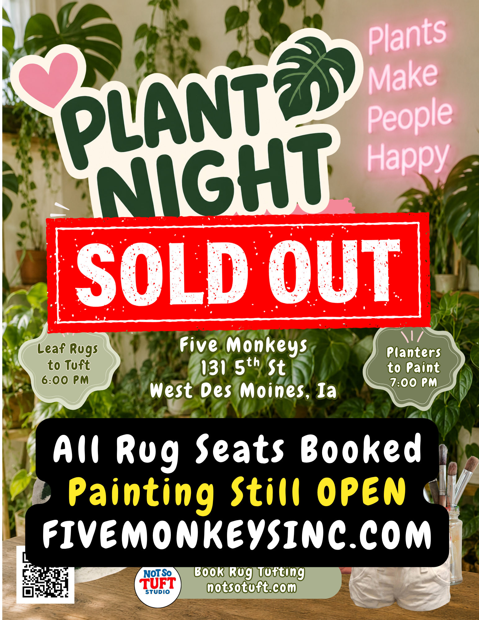 June 3rd, 2026 at Five Monkeys in Valley Junction